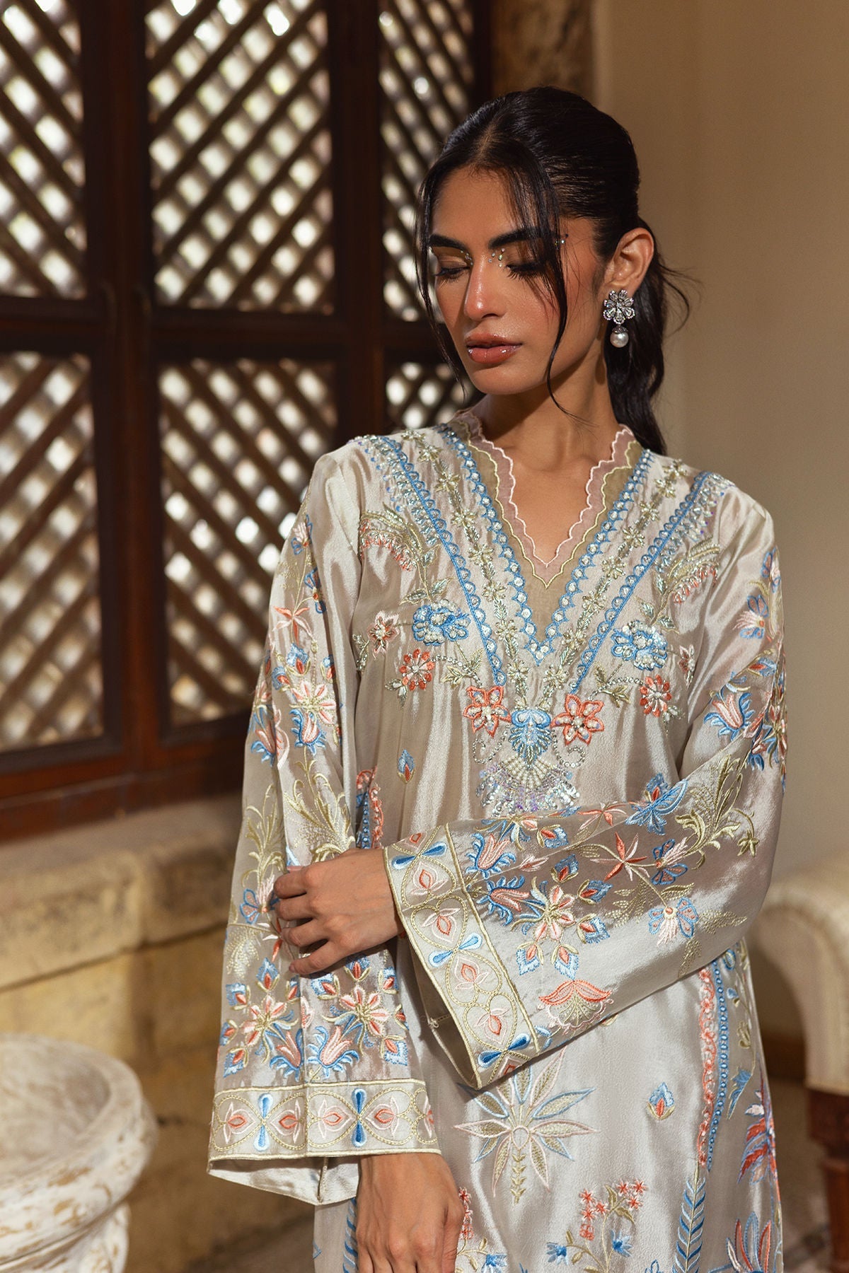 Annus Abrar | Leah Luxury Pret | Bisha Kaftaan-3