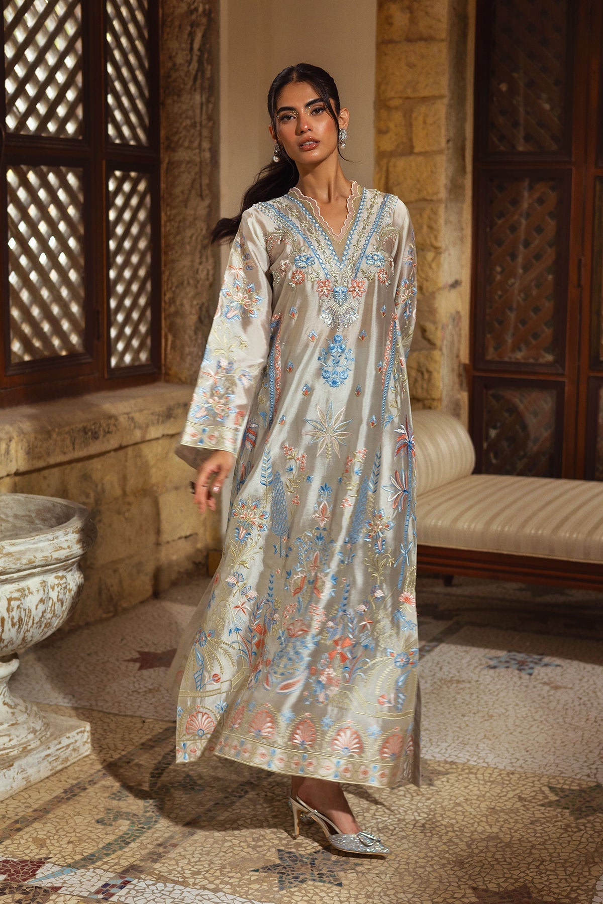 Annus Abrar | Leah Luxury Pret | Bisha Kaftaan-7