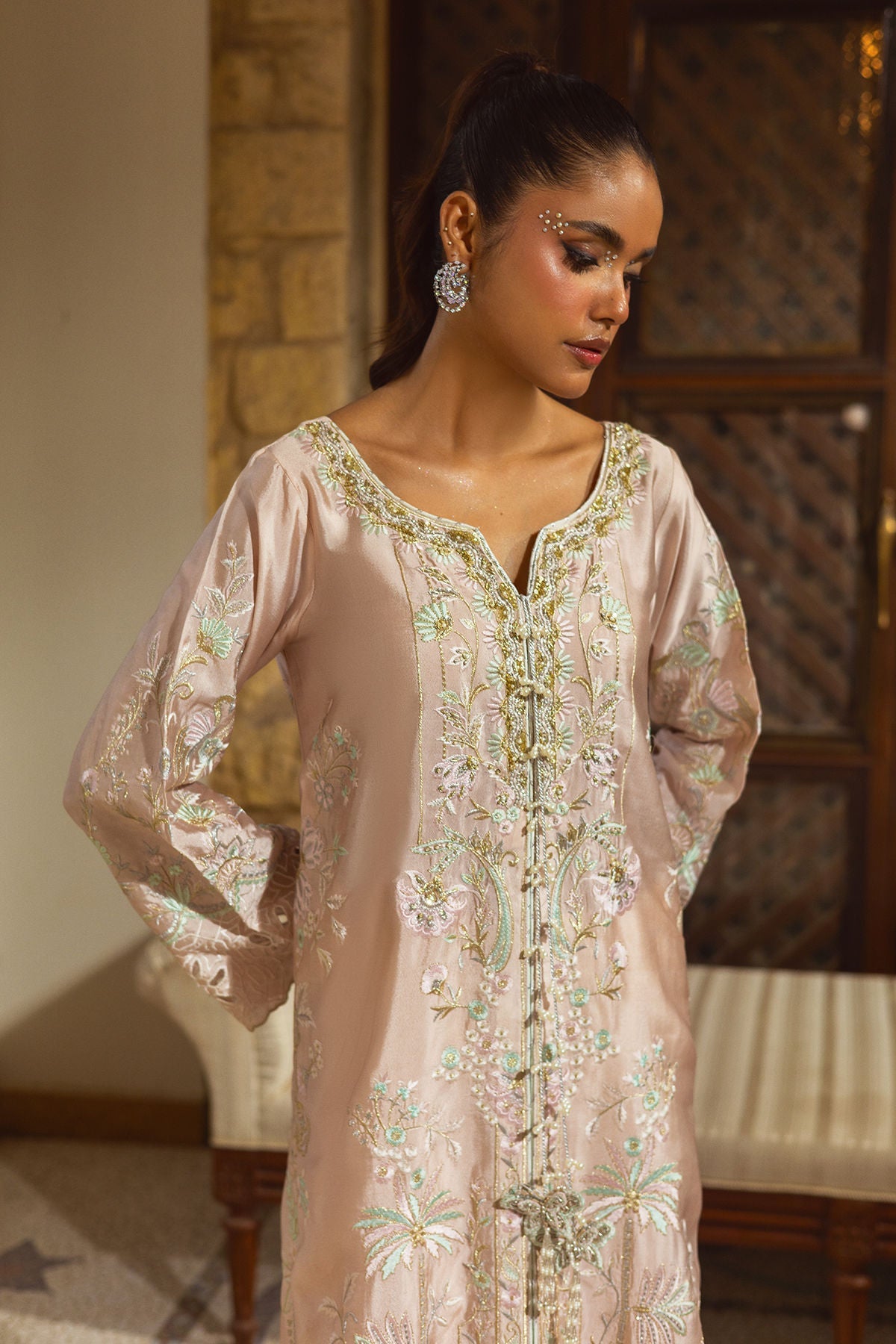Annus Abrar | Leah Luxury Pret |Aniya Shirt-3