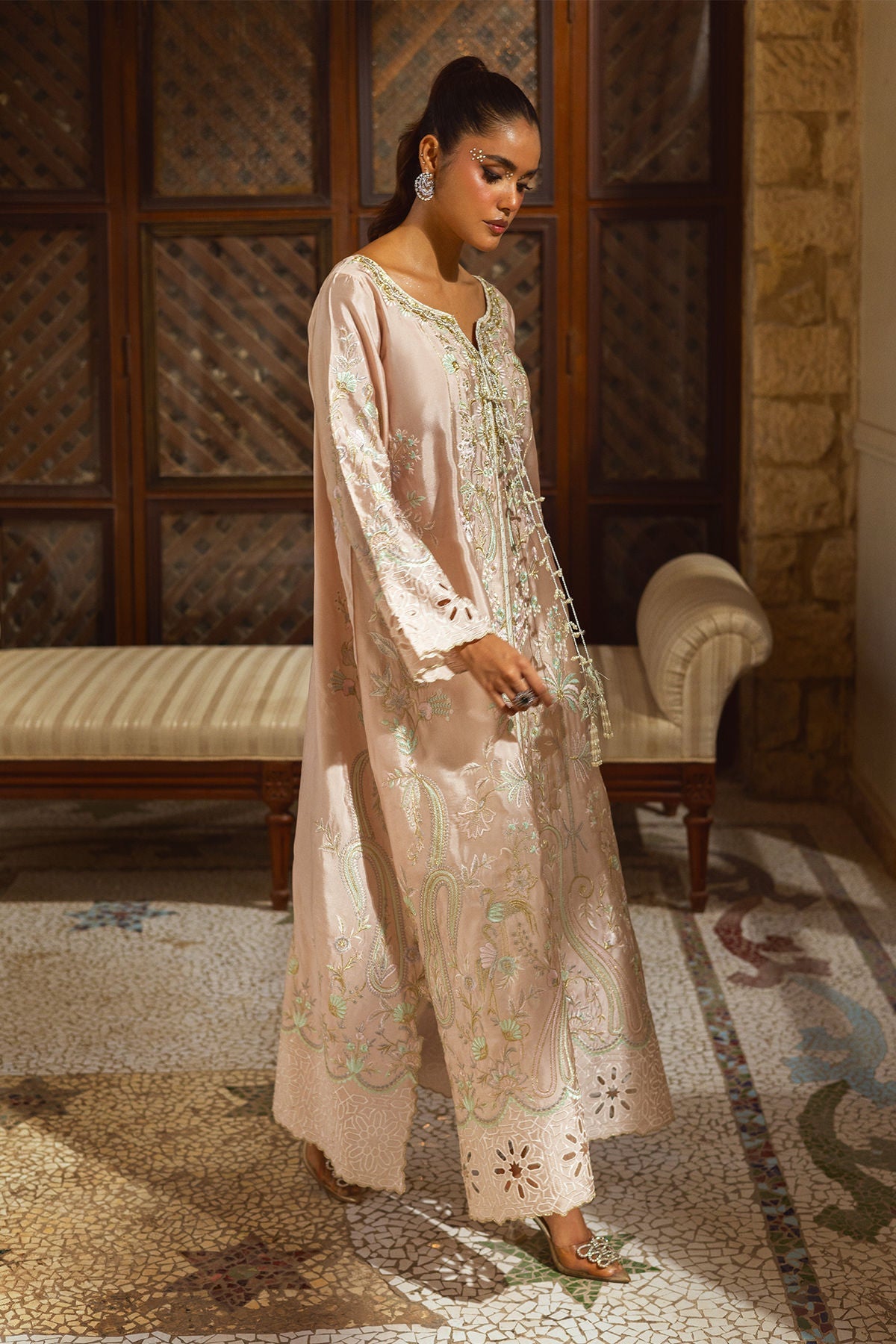 Annus Abrar | Leah Luxury Pret |Aniya Shirt-2