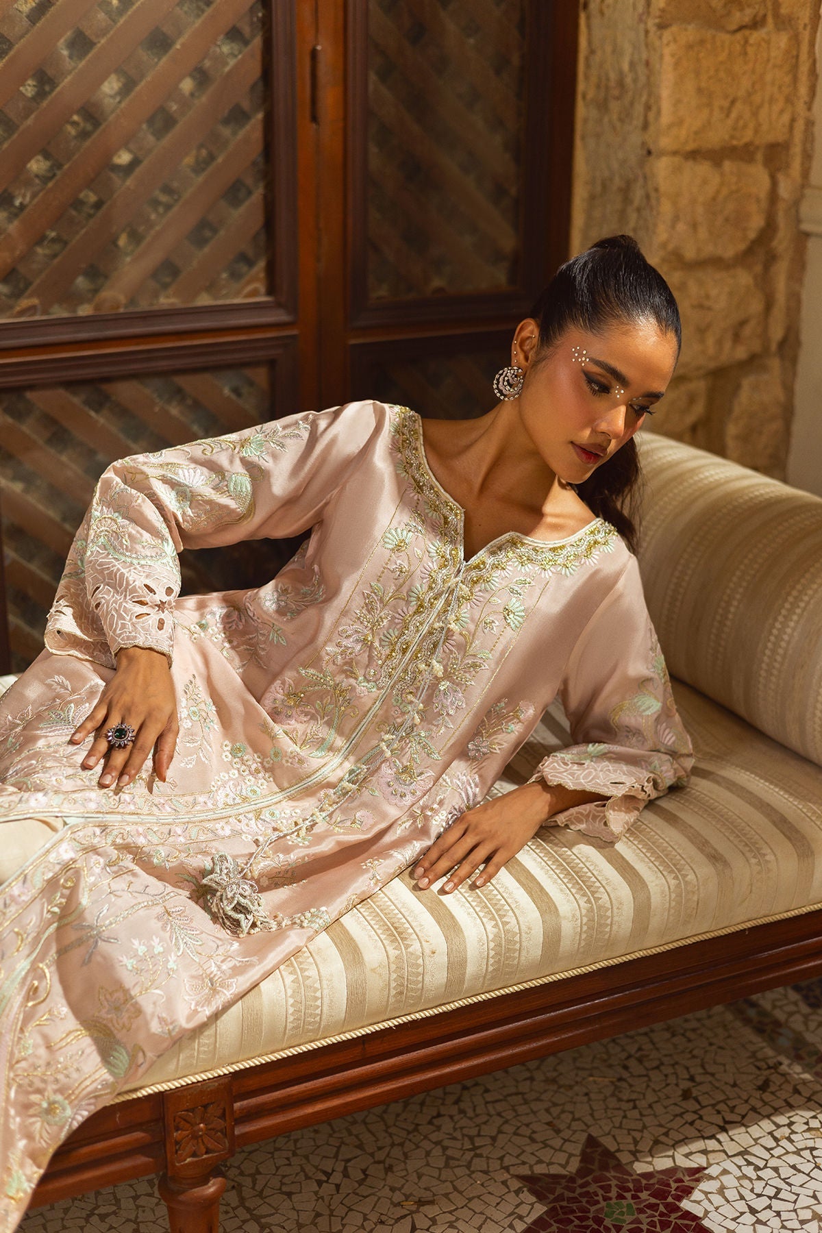 Annus Abrar | Leah Luxury Pret |Aniya Shirt-6