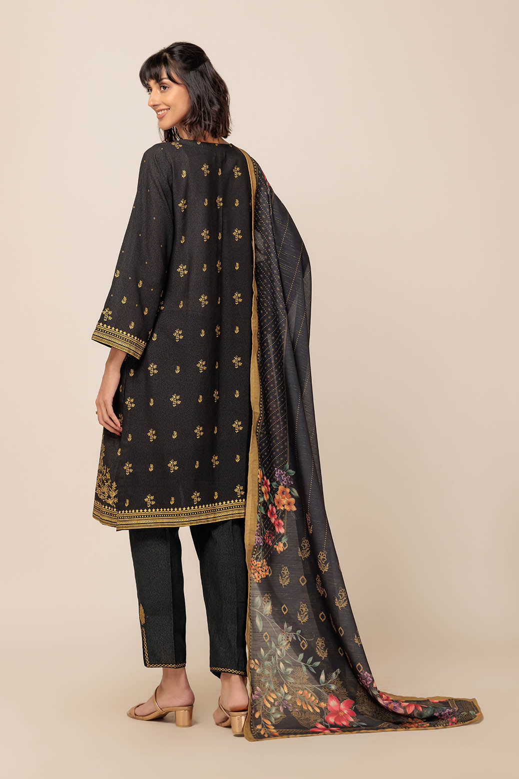 Bonanza Satrangi | Fragile Sprout 3 Pc (W23S63P12) -  Bonanza Satrangi Unstitched - Original Designer Dress - House of Maryam