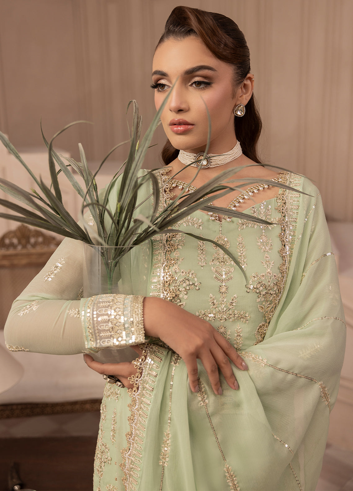 Sahane | Elyssa Festive Chiffon | CT-19004 Emera - ELYSSA -  Sahane Ladies Clothes - Original Designer Dress - House of Maryam