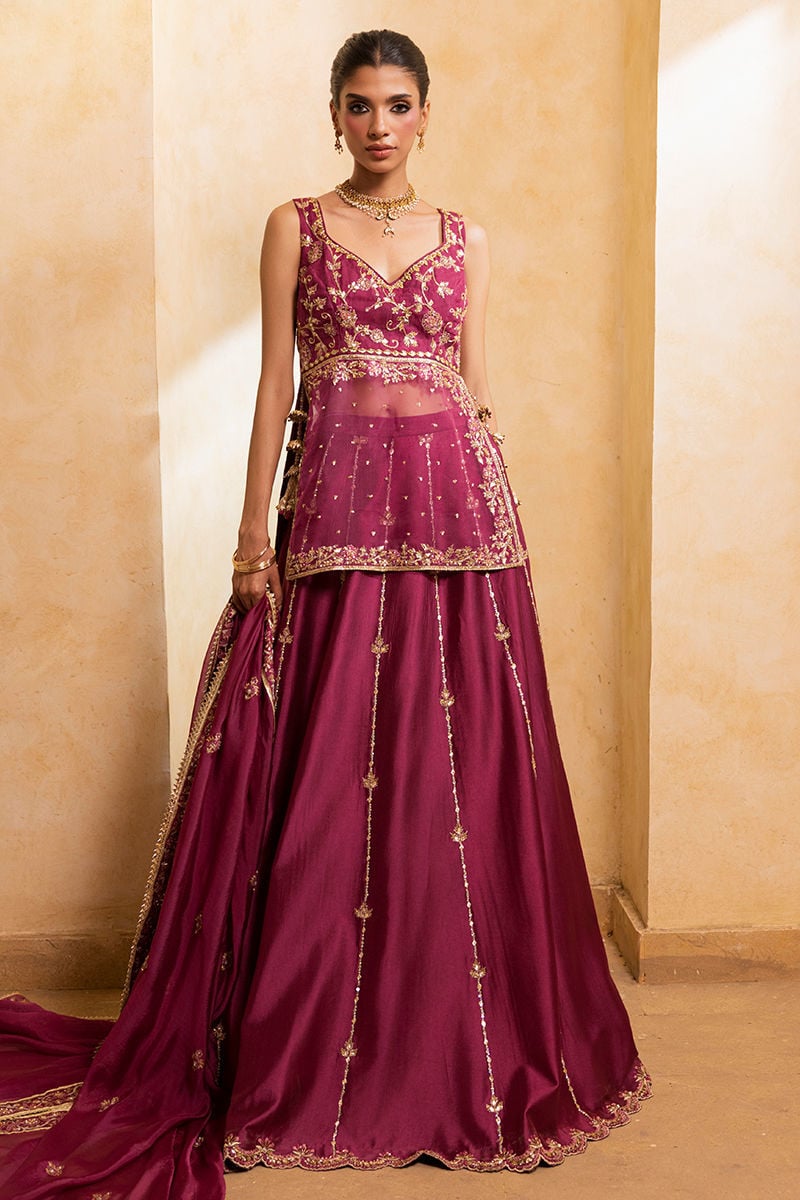 Ansab Jahangir | Artisan Prints 26 |Berry Velour-1