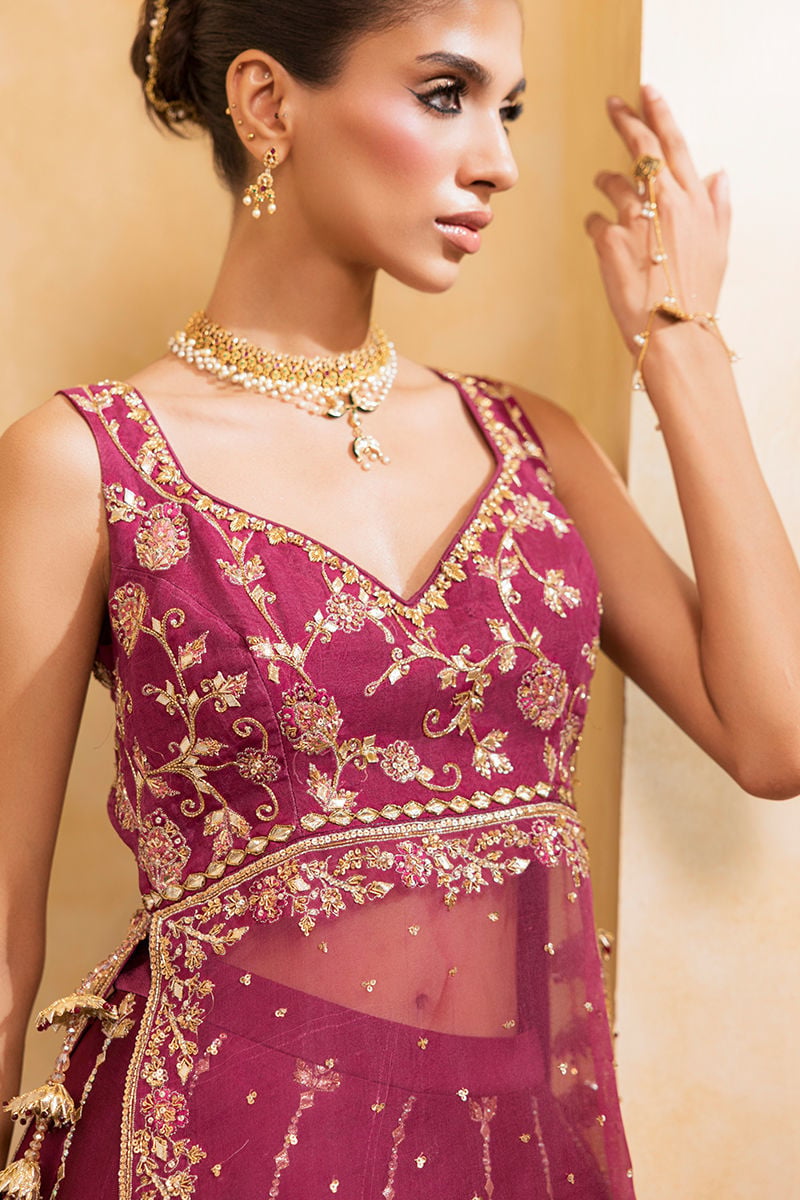 Ansab Jahangir | Artisan Prints 26 |Berry Velour-6
