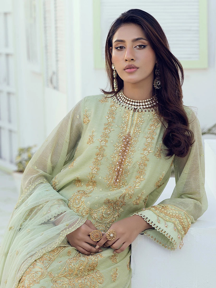 Salitex | Signature Festive Chiffon | SUNW6NO001UT -  Salitex Ladies Clothes - Original Designer Dress - House of Maryam