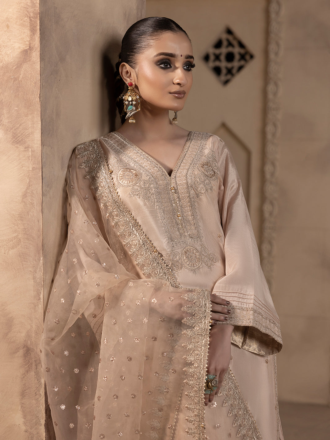 Hem Stitch | Raw Silk Edit 25 |Janan -  Hemstitch Ladies Clothes - Original Designer Dress - House of Maryam