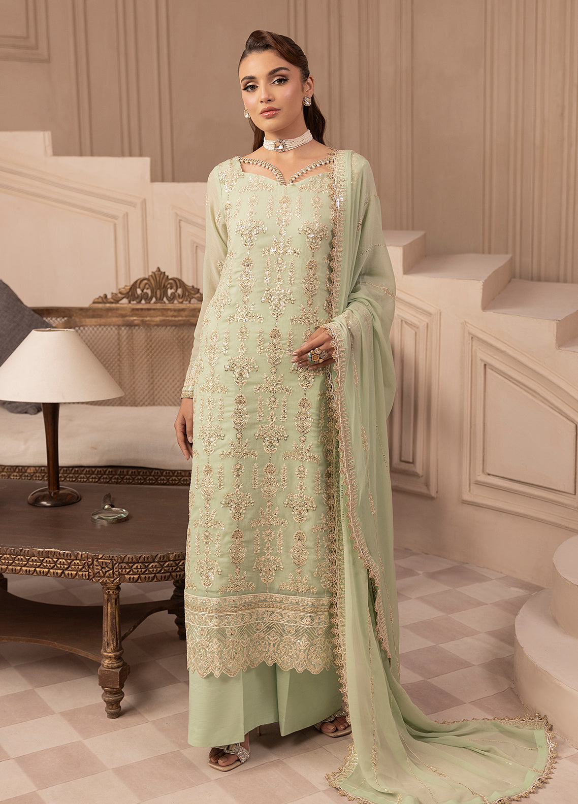 Sahane | Elyssa Festive Chiffon | CT-19004 Emera - ELYSSA -  Sahane Ladies Clothes - Original Designer Dress - House of Maryam