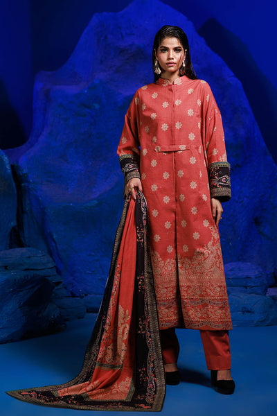 Bonanza Satrangi | Red Day 3 Pc (1W24P3P296) -  Bonanza Satrangi Unstitched - Original Designer Dress - House of Maryam