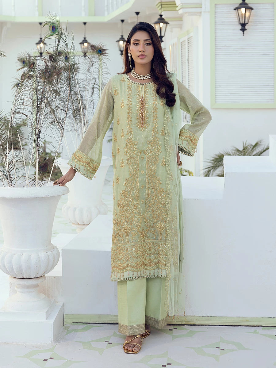 Salitex | Signature Festive Chiffon | SUNW6NO001UT -  Salitex Ladies Clothes - Original Designer Dress - House of Maryam