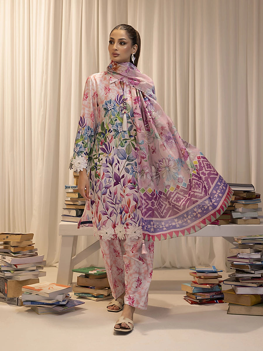 Salitex | Sibel Printed Lawn Silk | ST-04 -  Salitex Ladies Clothes - Original Designer Dress - House of Maryam