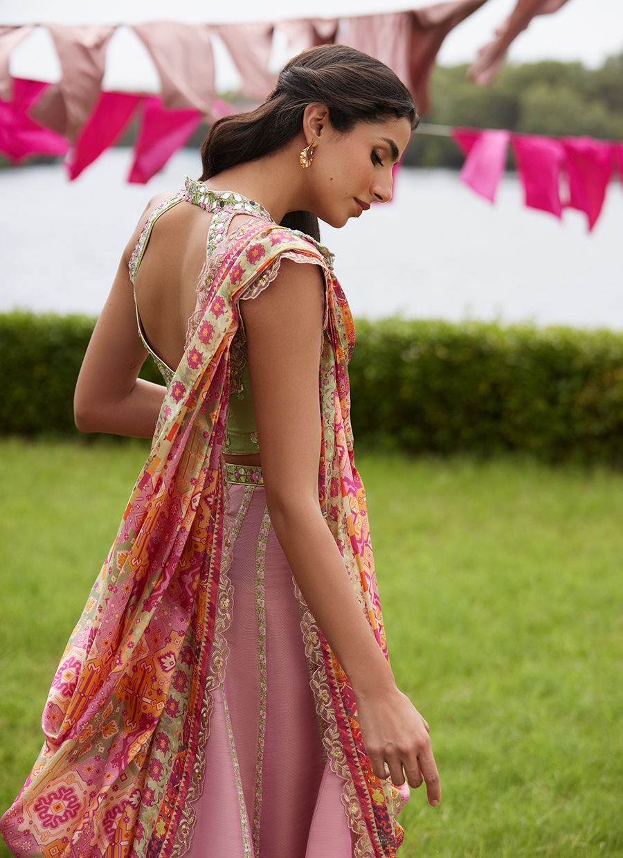 Farah Talib Aziz | Mayna Festive Luxe Pret | Raga Lehnga Choli, image 2