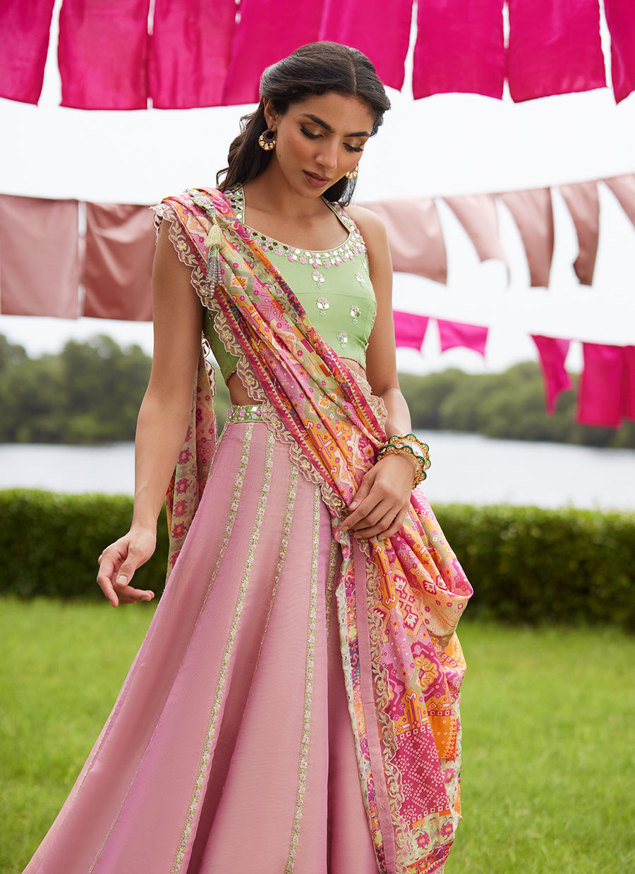 Farah Talib Aziz | Mayna Festive Luxe Pret | Raga Lehnga Choli, image 3
