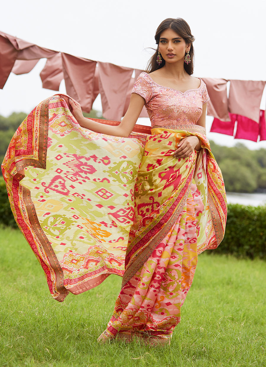 Farah Talib Aziz | Mayna Festive Luxe Pret | Rang Saree-4