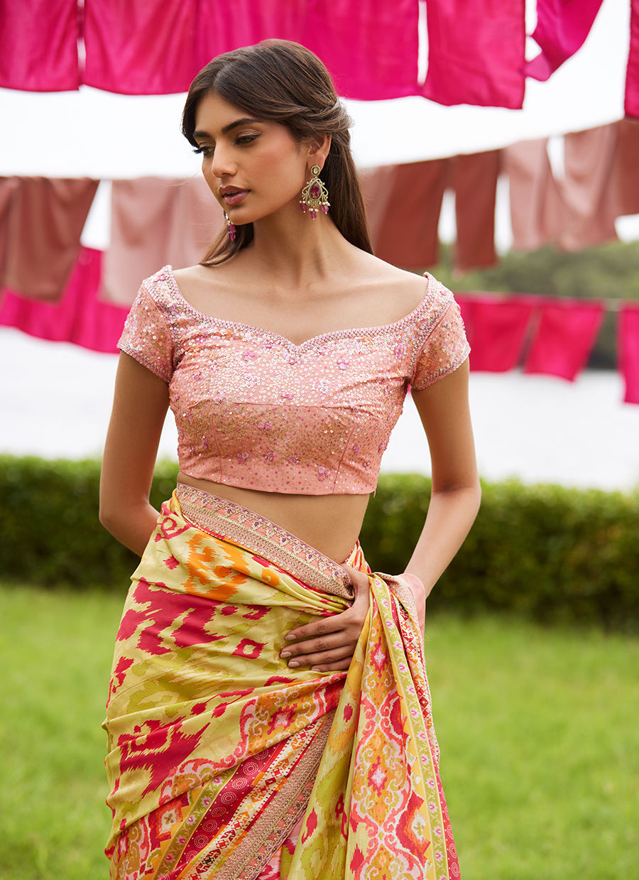 Farah Talib Aziz | Mayna Festive Luxe Pret | Rang Saree-3