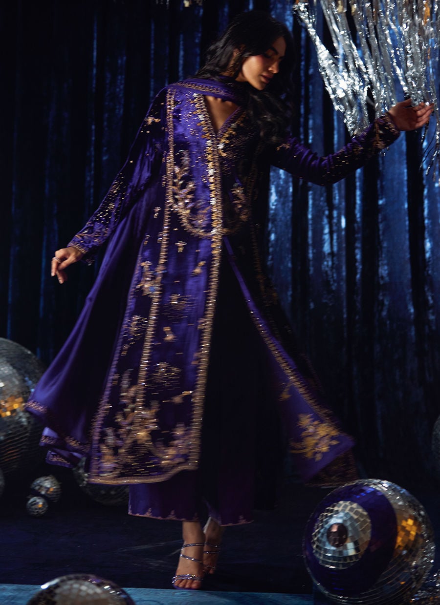 Farah Talib Aziz | Velvet Fete 4 | Tahlia Shirt And Dupatta-4