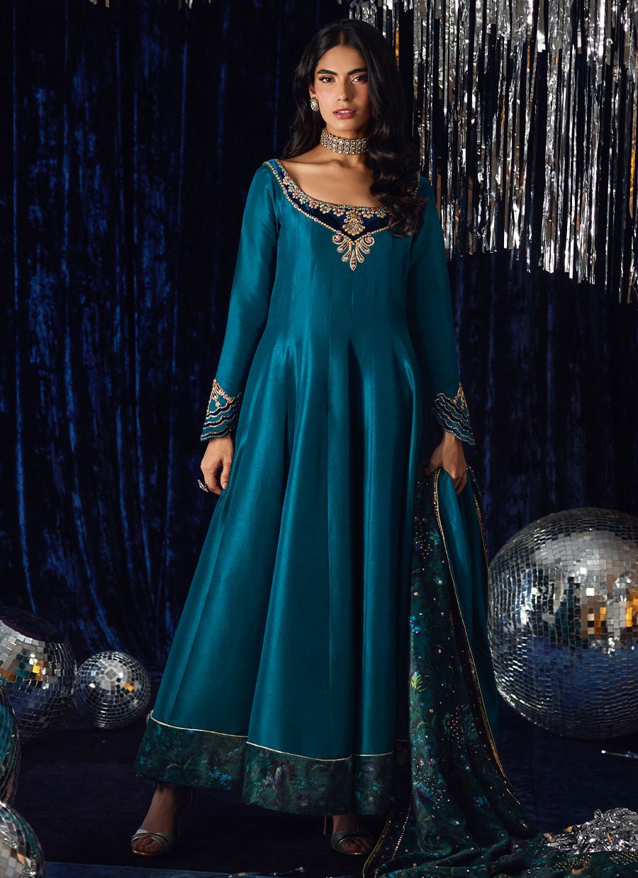 Farah Talib Aziz | Velvet Fete 4 | Amura Teal Kalidaar, image 4