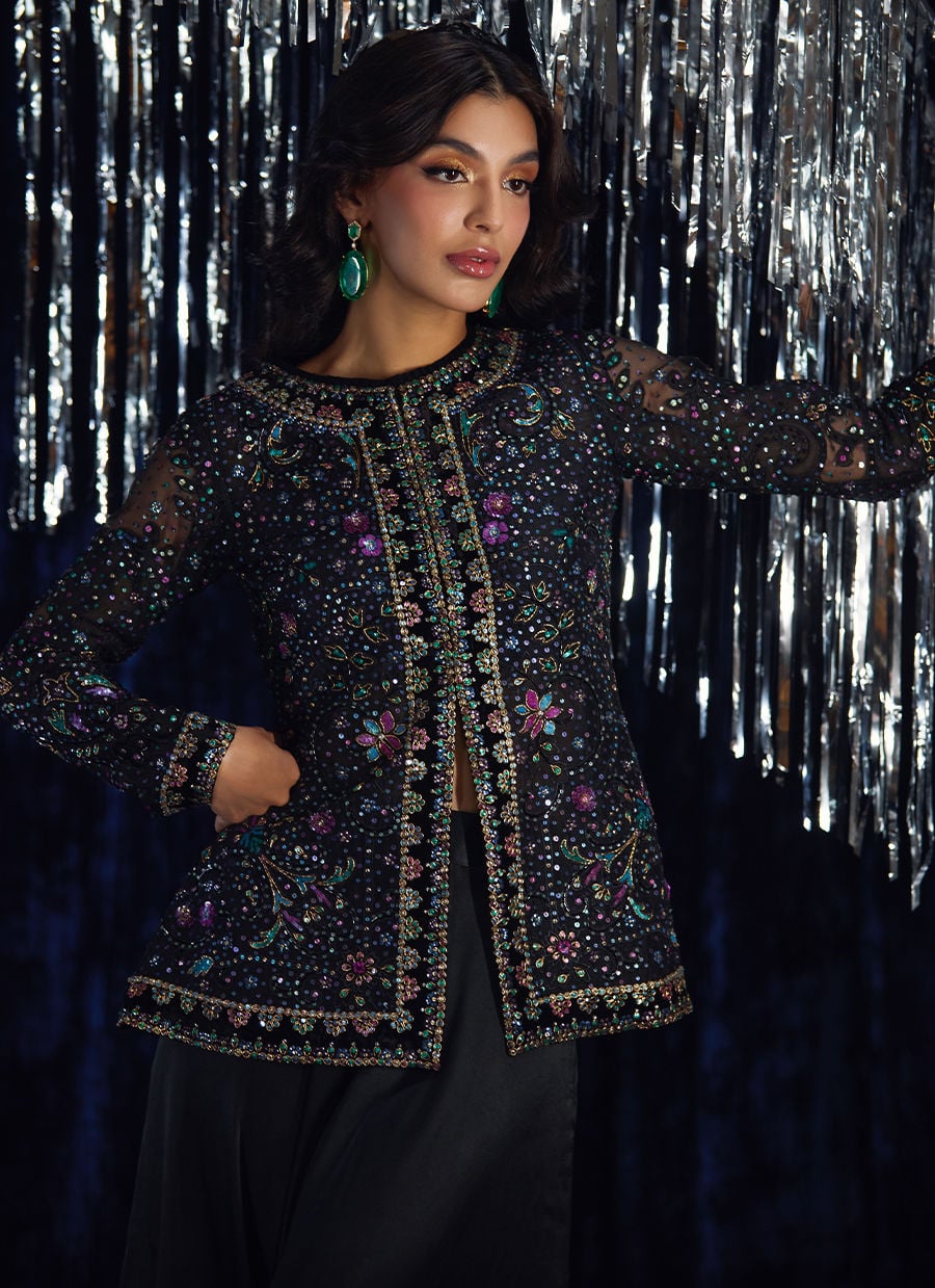 Farah Talib Aziz | Velvet Fete 4 | Lumi Organza Jacket-3