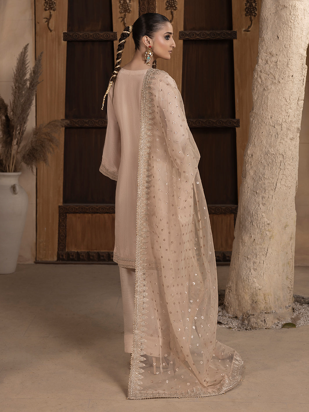 Hem Stitch | Raw Silk Edit 25 |Janan -  Hemstitch Ladies Clothes - Original Designer Dress - House of Maryam