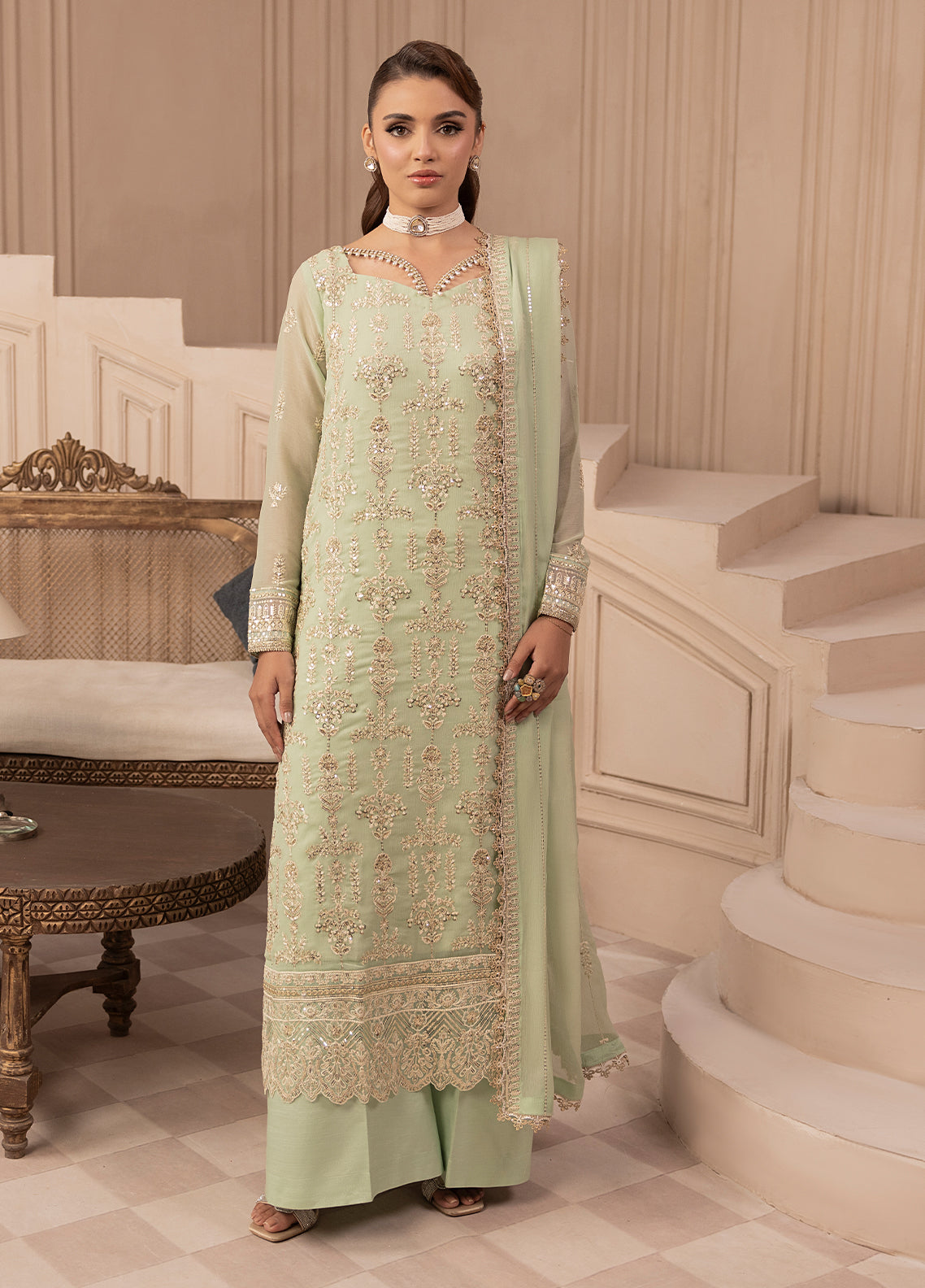 Sahane | Elyssa Festive Chiffon | CT-19004 Emera - ELYSSA -  Sahane Ladies Clothes - Original Designer Dress - House of Maryam