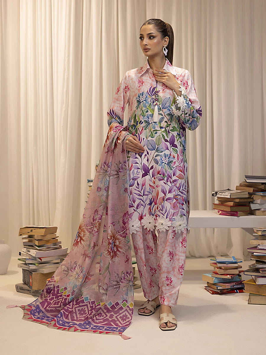 Salitex | Sibel Printed Lawn Silk | ST-04 -  Salitex Ladies Clothes - Original Designer Dress - House of Maryam