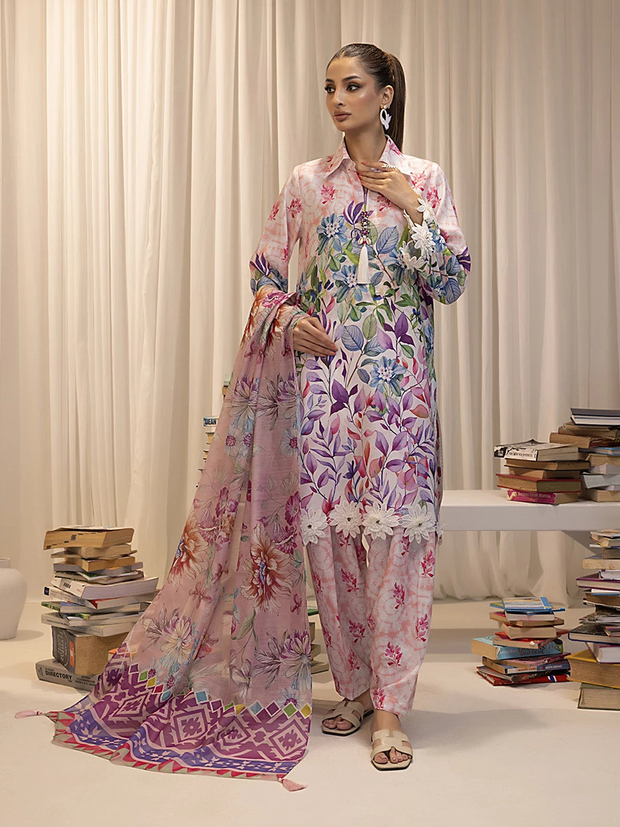 Salitex | Sibel Printed Lawn Silk | ST-04 -  Salitex Ladies Clothes - Original Designer Dress - House of Maryam