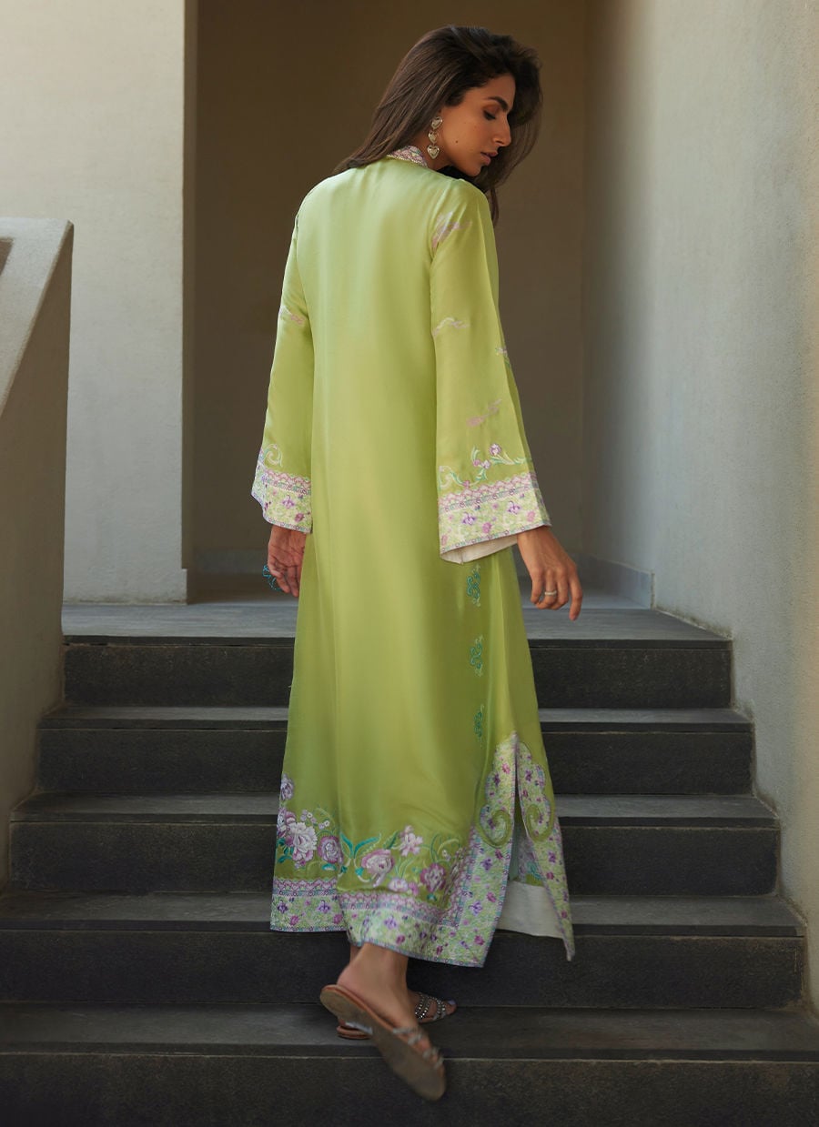Farah Talib Aziz | Laani The Kaftan Edit | Zinni Silk, image 2