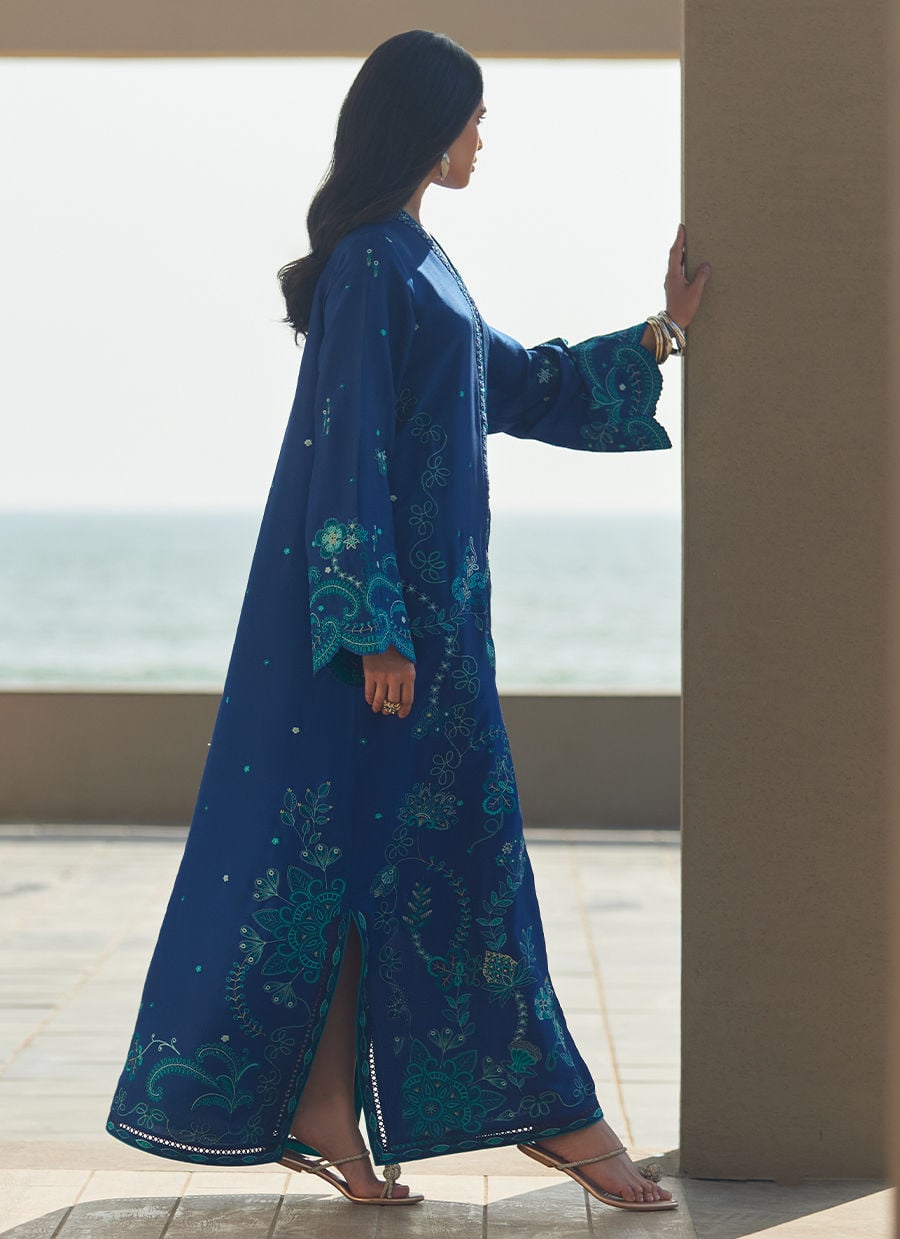 Farah Talib Aziz | Laani The Kaftan Edit | liri Ink Blue, image 5