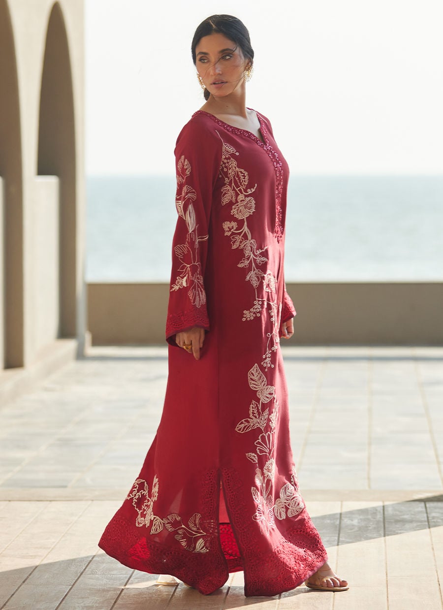 Farah Talib Aziz | Laani The Kaftan Edit | Siren Scarlett Silk, image 5