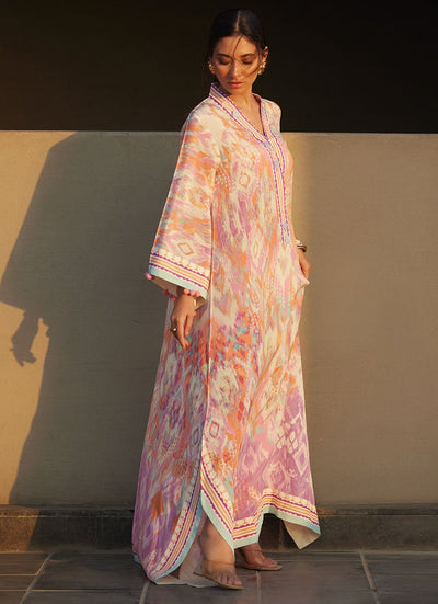 Farah Talib Aziz | Laani The Kaftan Edit | Solana Sunset Crepe