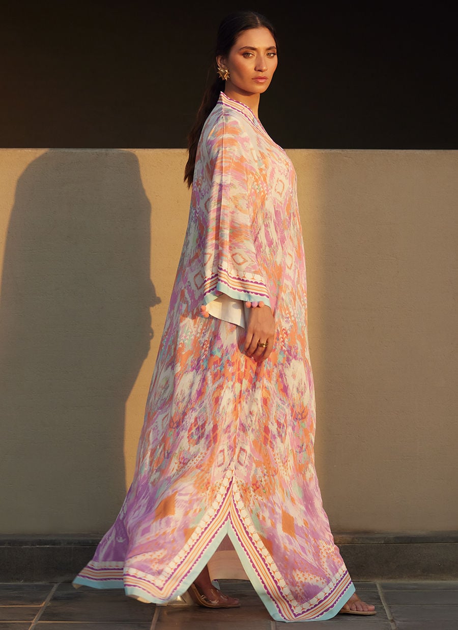 Farah Talib Aziz | Laani The Kaftan Edit | Solana Sunset Crepe, image 5