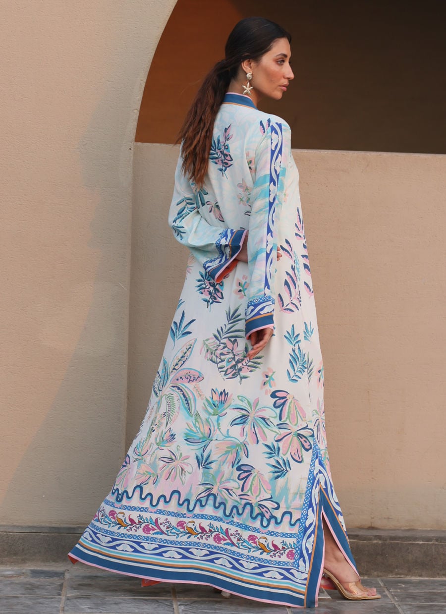 Farah Talib Aziz | Laani The Kaftan Edit | Palmetto Crepe, image 2