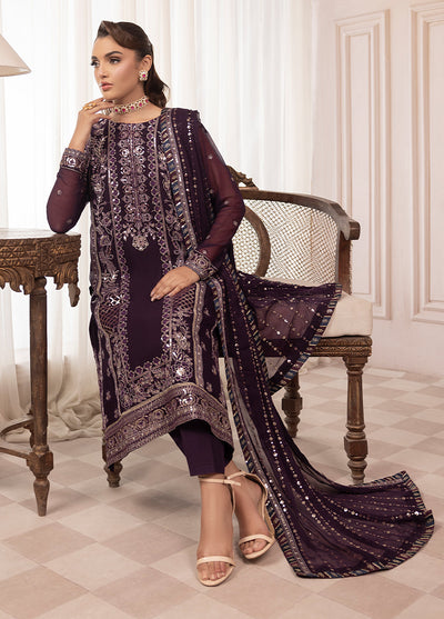 Sahane | Elyssa Festive Chiffon | CT-19006 Mure - ELYSSA -  Sahane Ladies Clothes - Original Designer Dress - House of Maryam