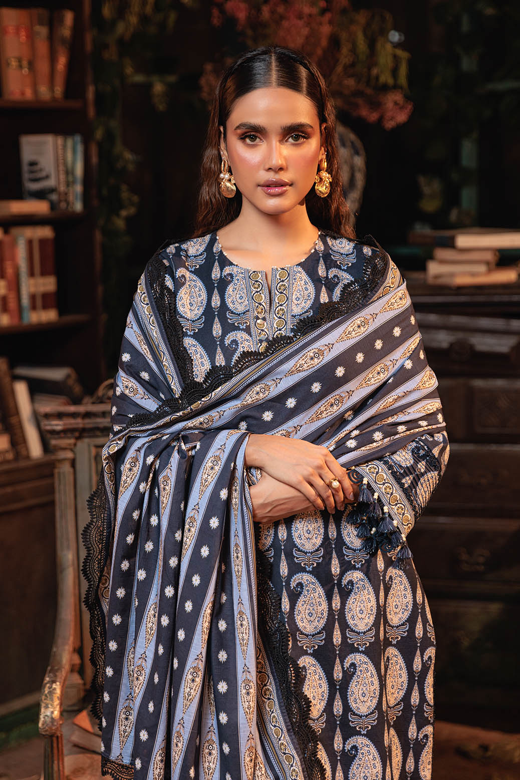 Bonanza Satrangi | Blooming 3 Pc (2W24P3P077) -  Bonanza Satrangi Unstitched - Original Designer Dress - House of Maryam