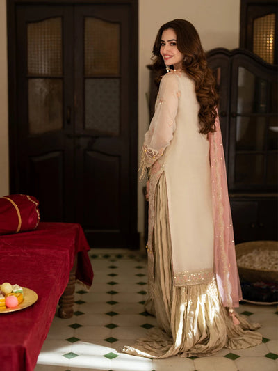 Salitex | Signature Festive Chiffon | SUNW6NO033UT -  Salitex Ladies Clothes - Original Designer Dress - House of Maryam