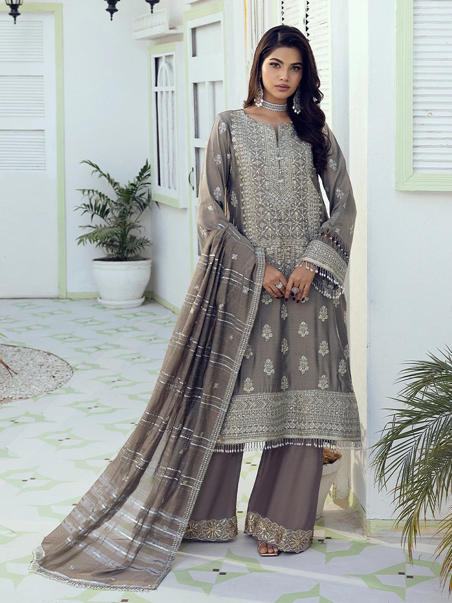 Salitex | Signature Festive Chiffon | SUNW6NO009UT -  Salitex Ladies Clothes - Original Designer Dress - House of Maryam