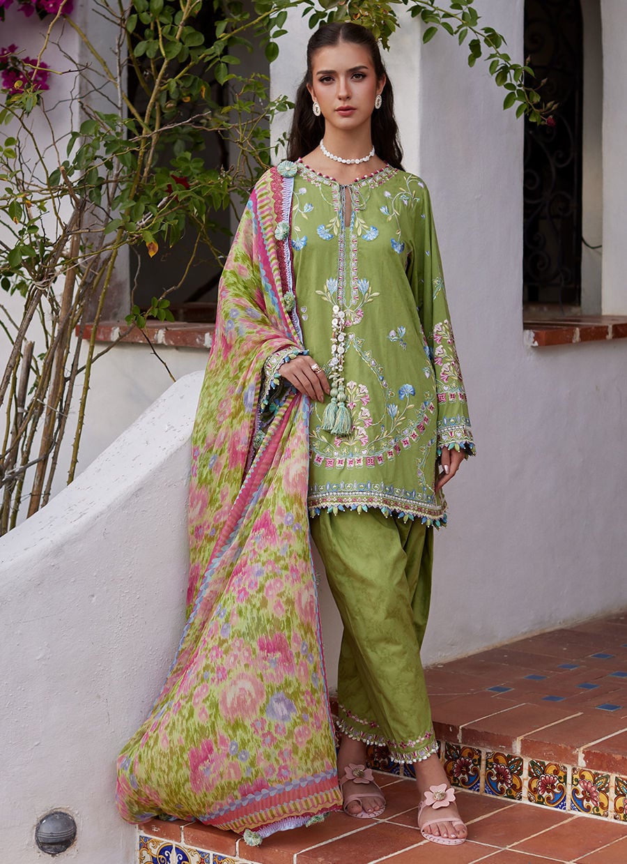 Farah Talib Aziz | Luxury Lawn 26 | Carmen Kiwi