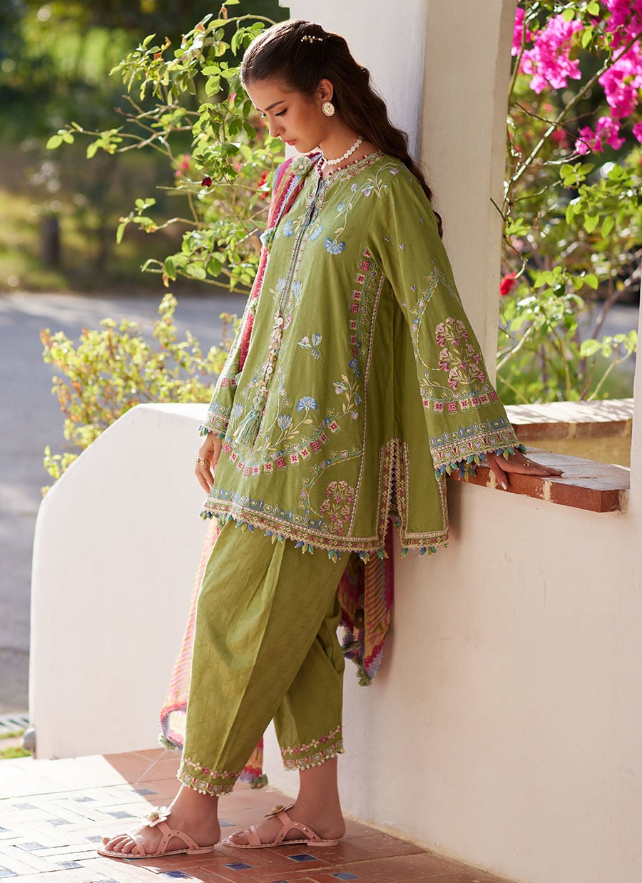 Farah Talib Aziz | Luxury Lawn 26 | Carmen Kiwi-6