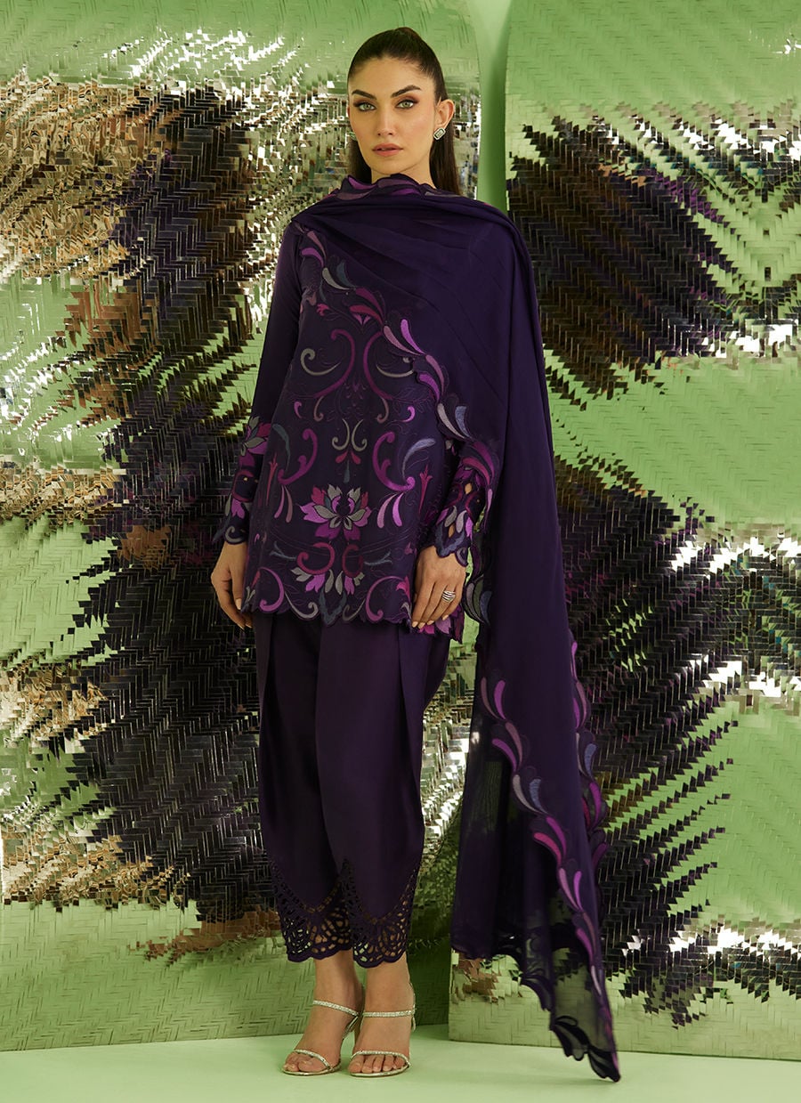 Farah Talib Aziz | Veya A Draped Capsule | Noir Aubergine, image 4