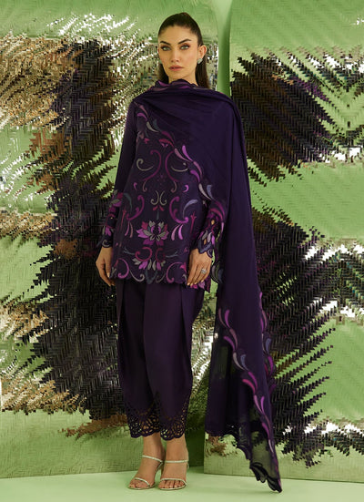 Farah Talib Aziz | Veya A Draped Capsule | Noir Aubergine