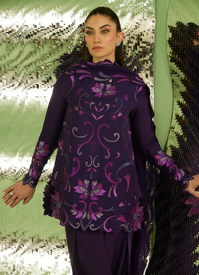 Farah Talib Aziz | Veya A Draped Capsule | Noir Aubergine