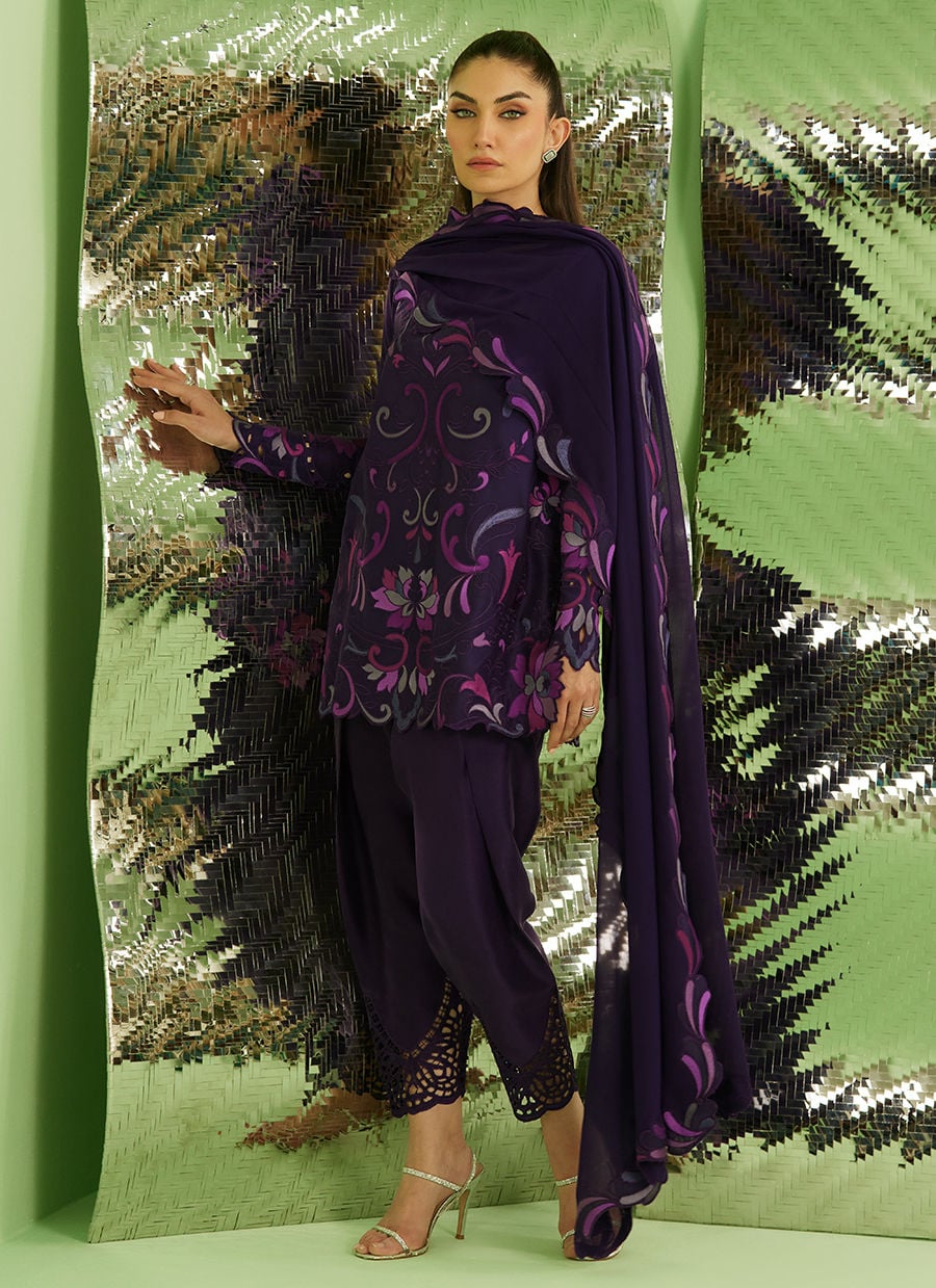 Farah Talib Aziz | Veya A Draped Capsule | Noir Aubergine, image 5