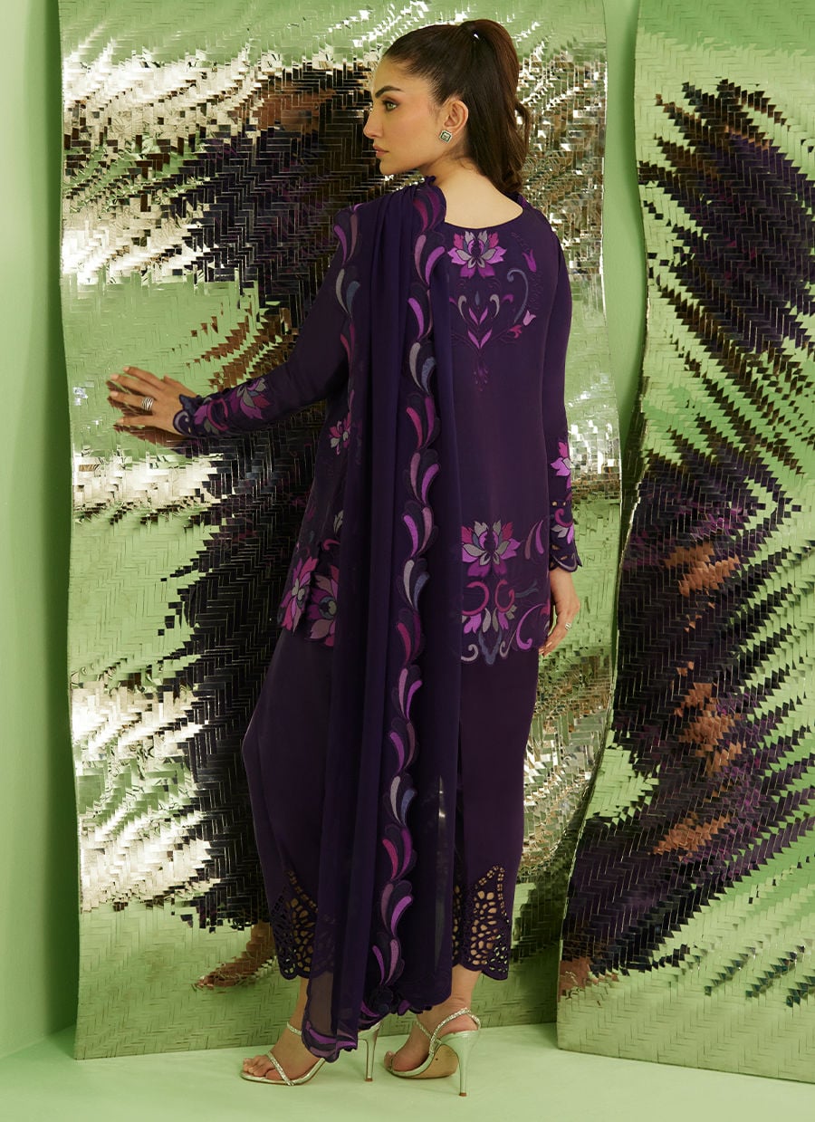 Farah Talib Aziz | Veya A Draped Capsule | Noir Aubergine, image 2