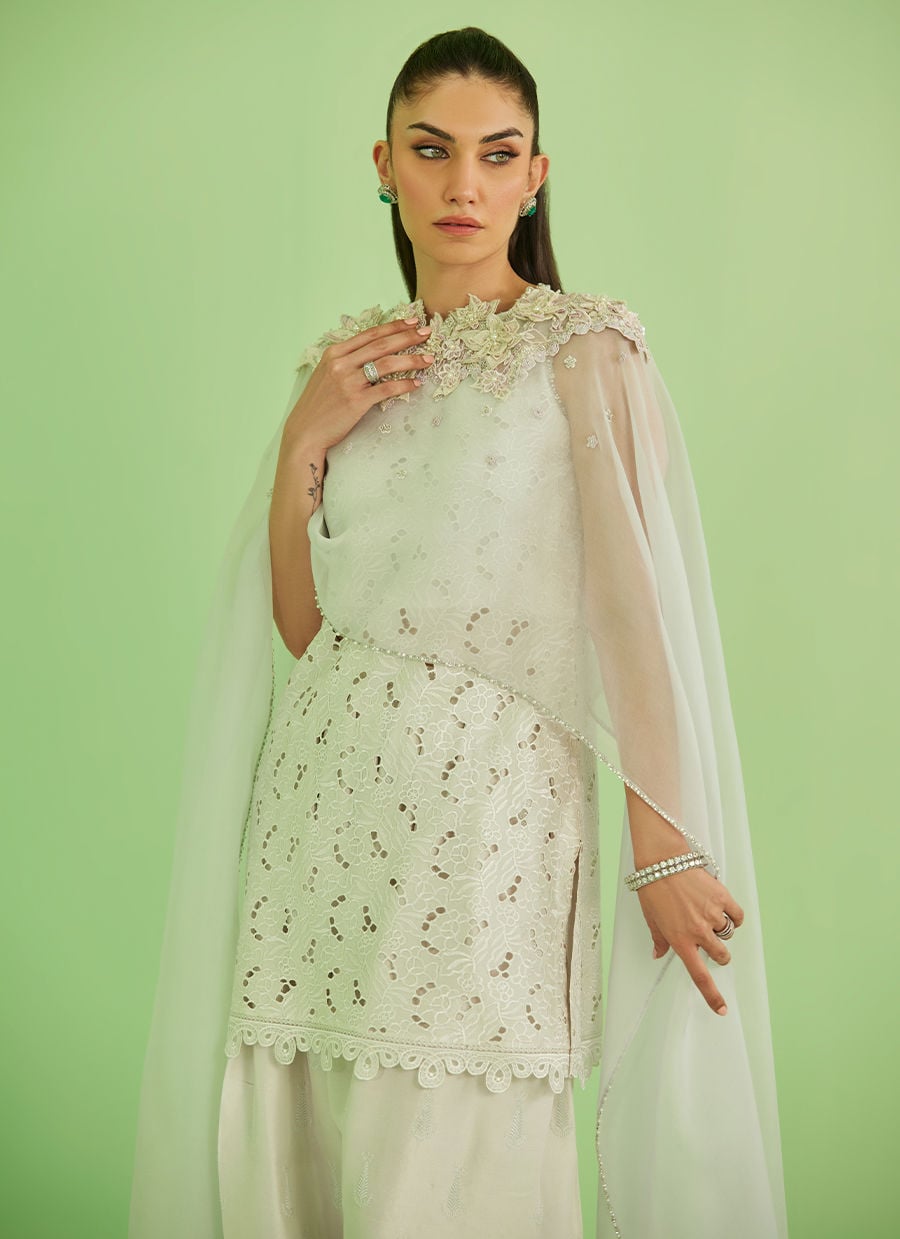 Farah Talib Aziz | Veya A Draped Capsule | Laine Shirt And Drape Dupatta, image 3