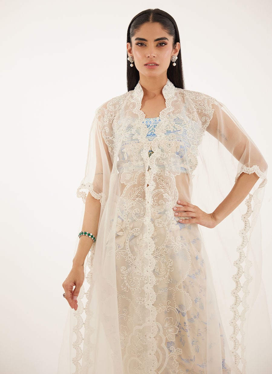 Farah Talib Aziz | Veya A Draped Capsule | Diana Cape With Skirt, image 4