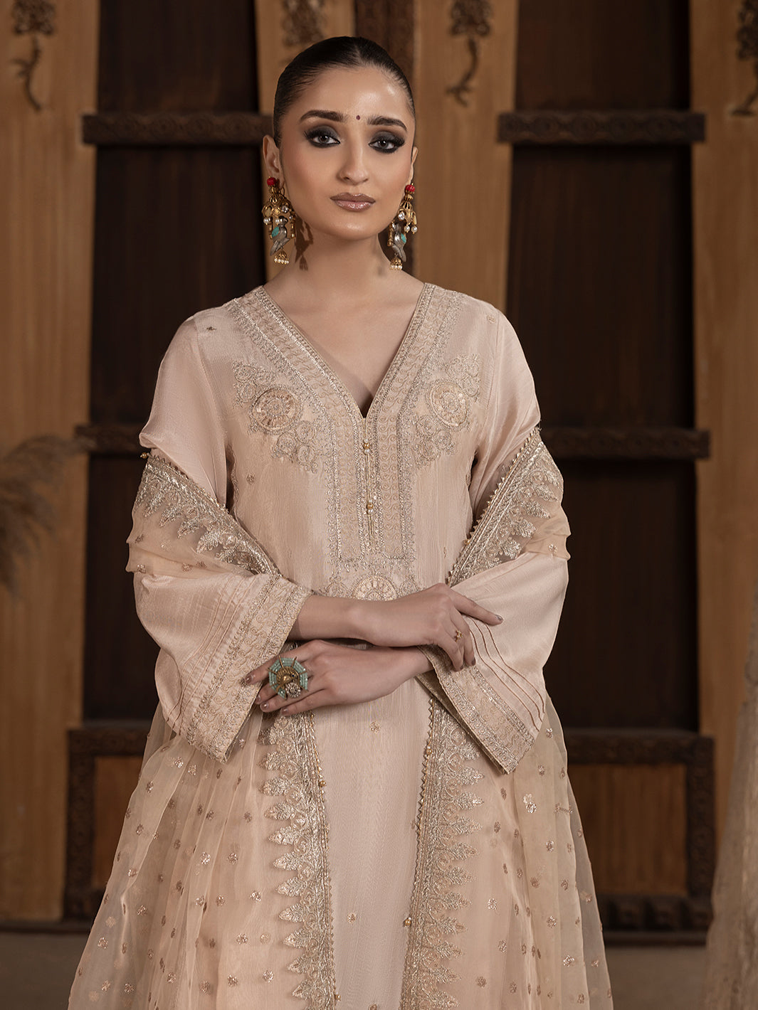 Hem Stitch | Raw Silk Edit 25 |Janan -  Hemstitch Ladies Clothes - Original Designer Dress - House of Maryam