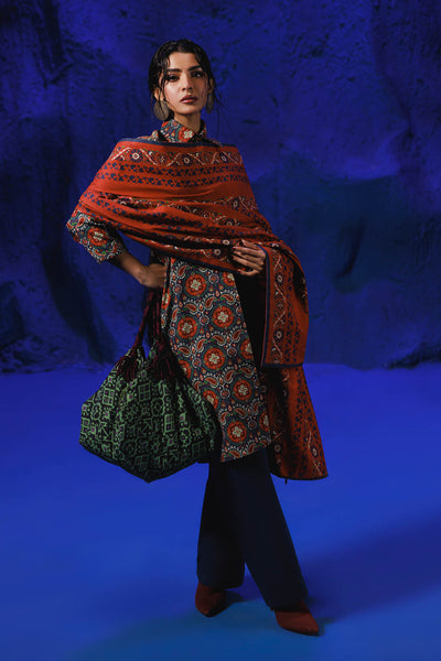 Bonanza Satrangi | Poseidon 3 Pc (1W24P3P250) -  Bonanza Satrangi Unstitched - Original Designer Dress - House of Maryam