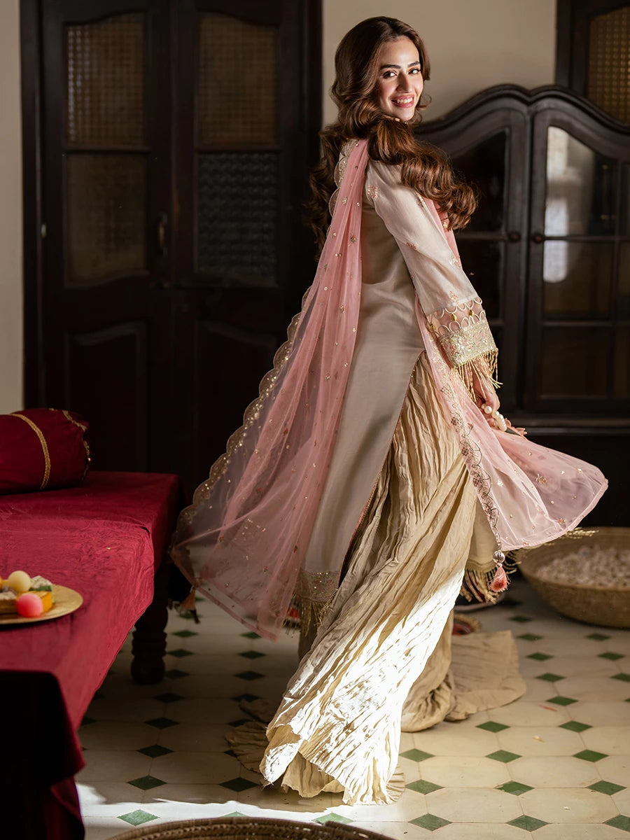 Salitex | Signature Festive Chiffon | SUNW6NO033UT -  Salitex Ladies Clothes - Original Designer Dress - House of Maryam