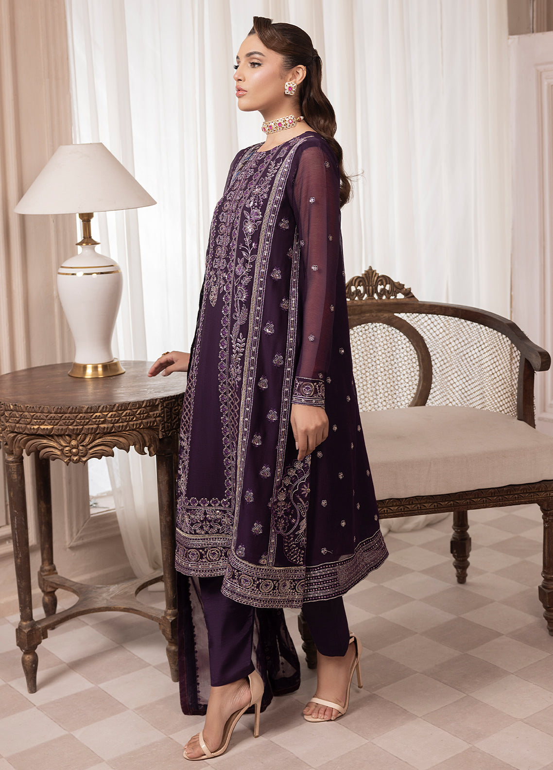 Sahane | Elyssa Festive Chiffon | CT-19006 Mure - ELYSSA -  Sahane Ladies Clothes - Original Designer Dress - House of Maryam