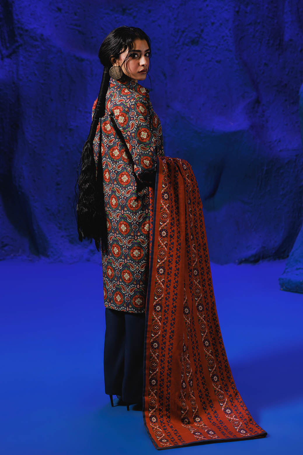 Bonanza Satrangi | Poseidon 3 Pc (1W24P3P250) -  Bonanza Satrangi Unstitched - Original Designer Dress - House of Maryam